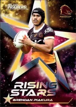 2024 NRL Traders Titanium - Rising Stars Album Cards #RSA01 Brendan Piakura Front